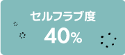 セルフラブ度40%