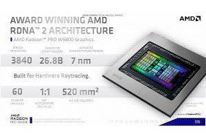 AMD、Radeon Pro 6000Wシリーズを発表 - RDNA 2世代の「W6600」と「W6800」