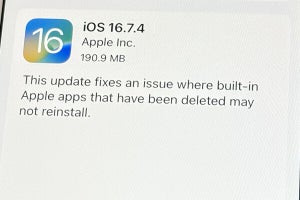 iPhone 8などでプリインアプリ消すと戻せない不具合、iOS 16.7.4で修正