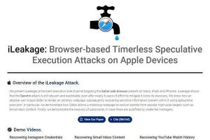 Safariから機密情報盗む新たな攻撃「iLeakage」発表